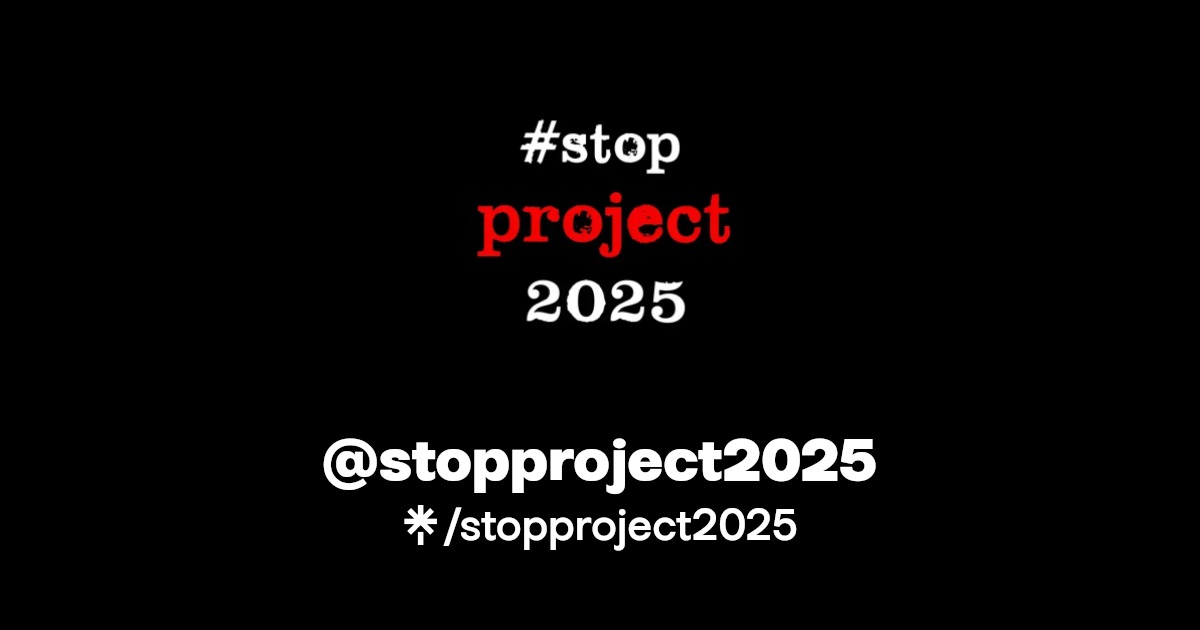 Stop Project 2025 | Linktree